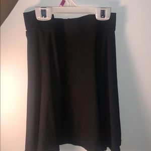 Pink black skater skirt